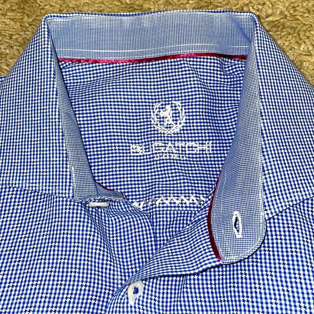 Bugatchi long sleeve button down shirt mens size Large